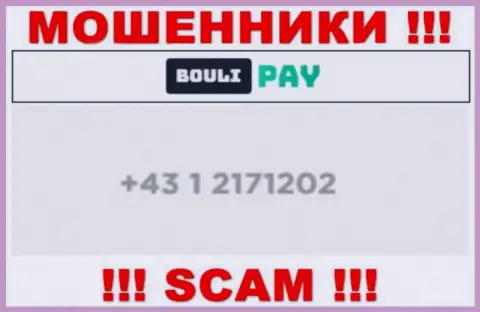 Будьте очень бдительны, вдруг если звонят с незнакомых номеров телефона, это могут быть internet махинаторы Bouli Pay