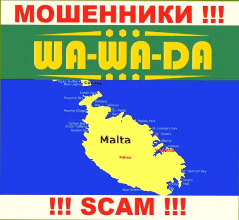 Malta - здесь юридически зарегистрирована организация Wa-Wa-Da Com