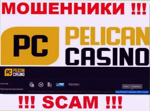 PelicanCasino Games - это интернет ворюги !!! Засели в офшоре по адресу Кая Ричард Дж. Божон З/Н, Кюрасао и отжимают деньги клиентов