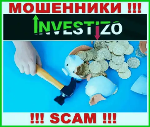 Investizo - это internet-мошенники, можете утратить абсолютно все свои деньги