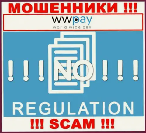 Работа WW-Pay Com НЕЗАКОННА, ни регулятора, ни разрешения на право осуществления деятельности НЕТ