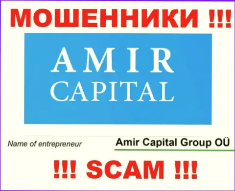 Амир Капитал Групп ОЮ - это организация, управляющая internet-аферистами Амир Капитал