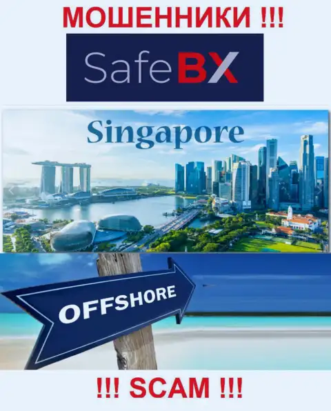 Singapore - оффшорное место регистрации шулеров SafeBX Com, расположенное у них на веб-сайте