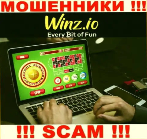 Вид деятельности шулеров Winz - это Casino, однако помните это обман !!!