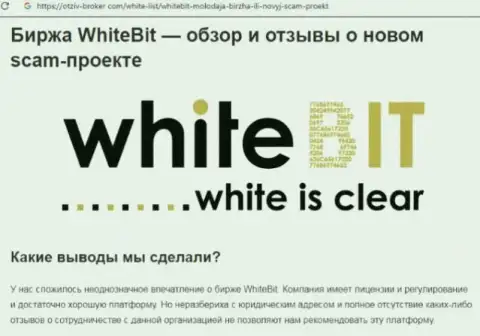 WhiteBit - это компания, сотрудничество с которой приносит лишь убытки (обзор)