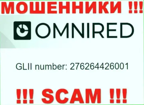 Рег. номер Omnired Org, взятый с их официального веб-сервиса - 276264426001