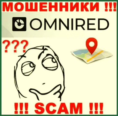На онлайн-сервисе Omnired старательно прячут сведения касательно местоположения компании