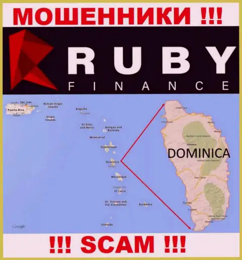 Контора RubyFinance World прикарманивает средства клиентов, зарегистрировавшись в офшоре - Содружество Доминики