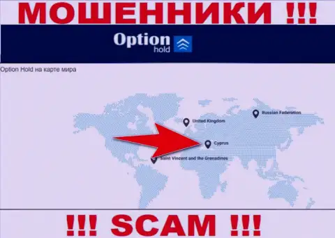 OptionHold Com - это кидалы, имеют офшорную регистрацию на территории Cyprus