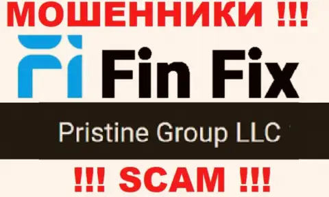 Юридическое лицо, которое управляет жуликами FinFix - это Pristine Group LLC