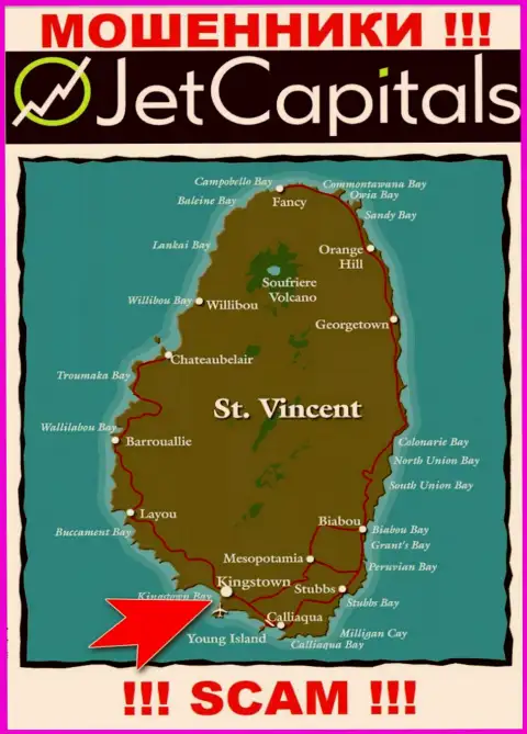 Кингстаун, Сент-Винсент и Гренадины - вот здесь, в офшорной зоне, отсиживаются интернет махинаторы JetCapitals
