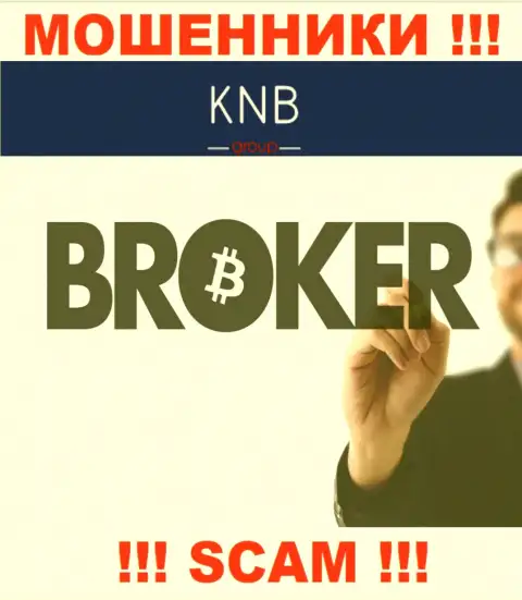 Broker - в указанном направлении оказывают услуги мошенники KNB Group